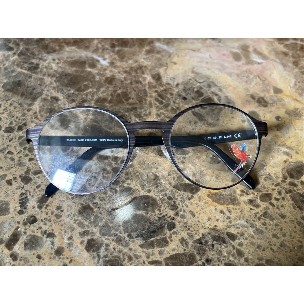 Maui Jim MJO 2102-80M Eyeglasses Glasses Matte Wood Grain 49-22-140